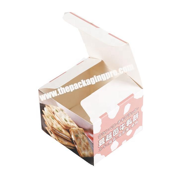 Natural white cardboard paper packaging biscuit boxes