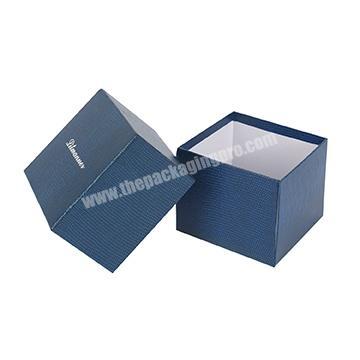 navy blue paper box jewelry necklace packaging for gift craft