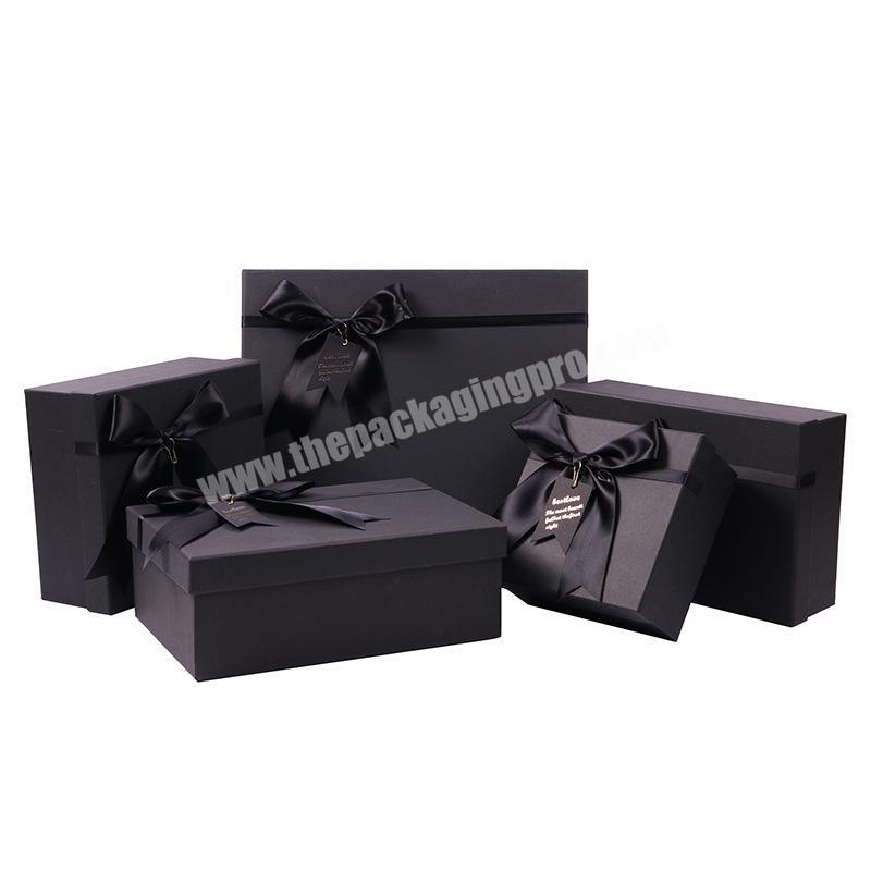 Necklace Ring Earring Rectangle Jewelry Cardboard Boxes Satin Ribbon Sponge Jewelry Cheap price luxury gift box paper box