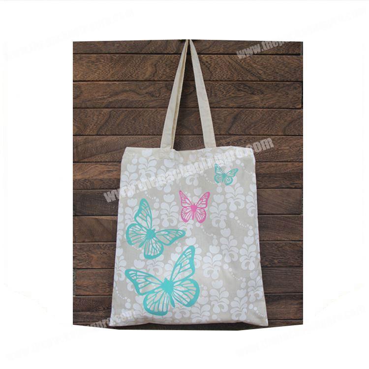 New arrival fashion handle shopping bag custom cotton reusable wholesale tote bags