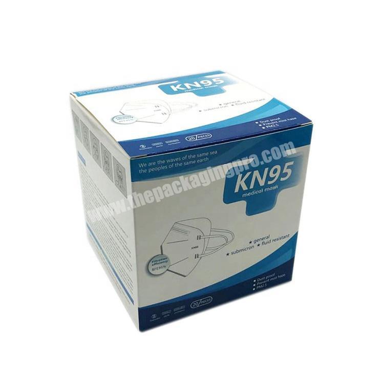 New arrival hot sale eco KN95 packing paper box for sale