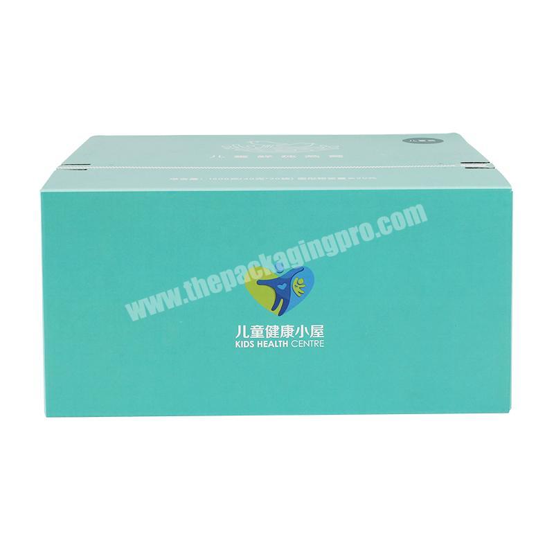 New arrival zipper open design packaging box kraft paper carton box zipper paper box