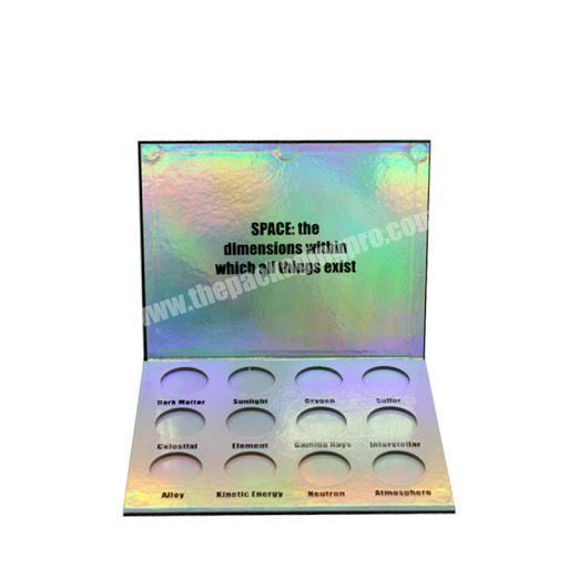 New Best Wholesale Custom Cardboard Cosmetics glitter Eyeshadow Palette Packaging Box with custom logo