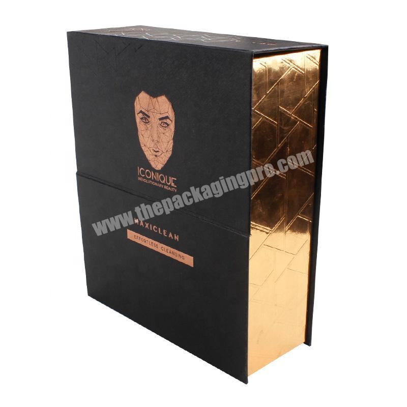 New Brand cosmetic gift set packaging box with foam insert paper
