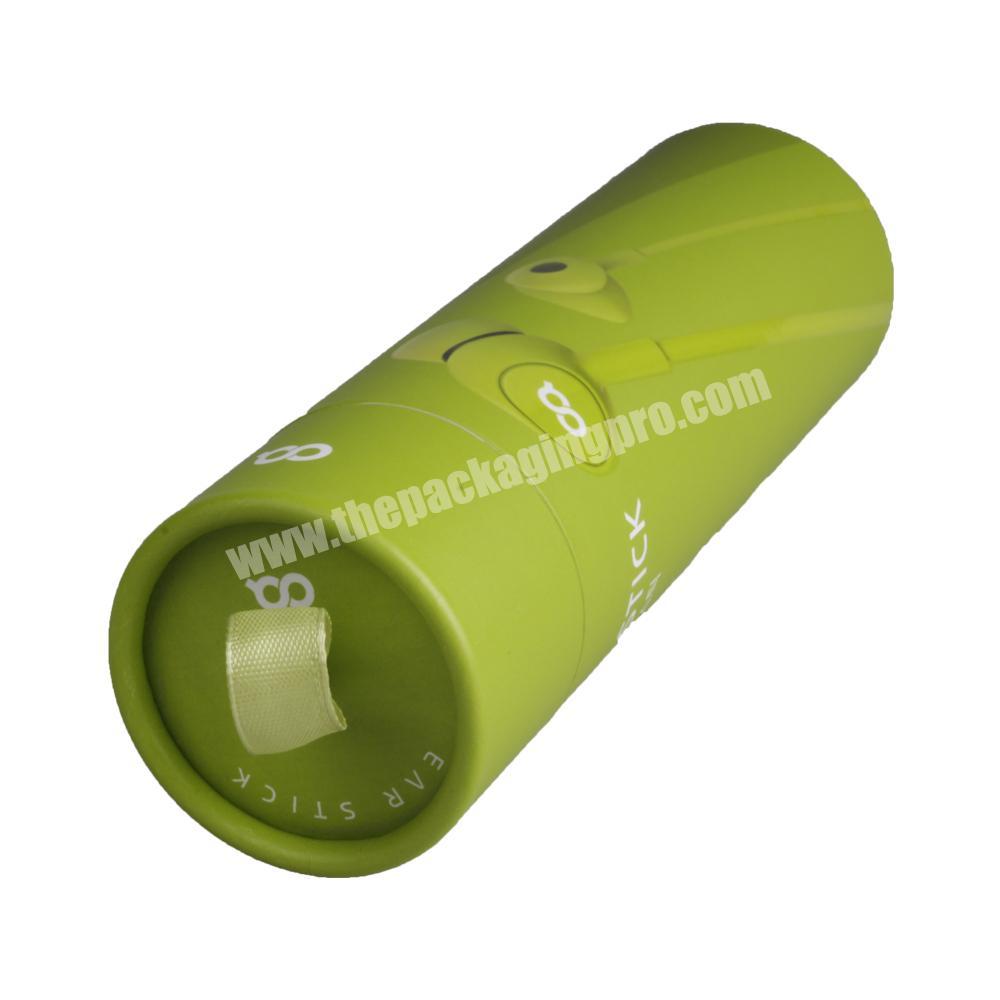 New custom CMYK printing round lid-off paper tube packaging