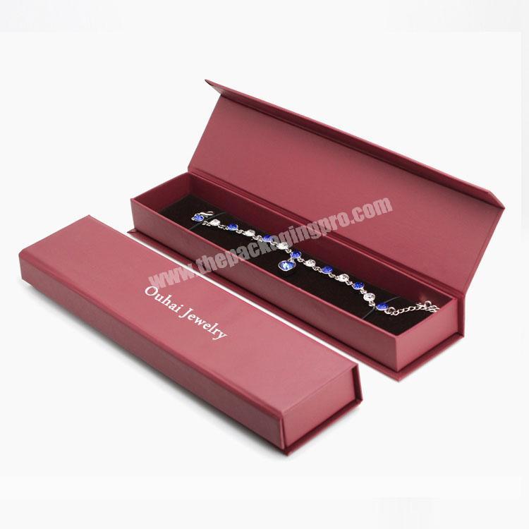 New custom luxury design printed necklace box cardboard paper jewelry box with logo printing