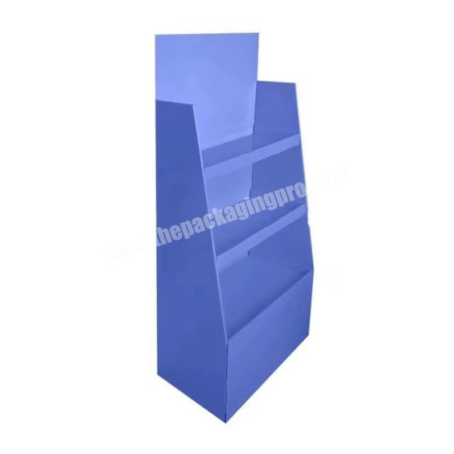 New Custom Recycle Strong Cardboard Supermarket Retail Display Stands Wholesale Goods Sales Shelves