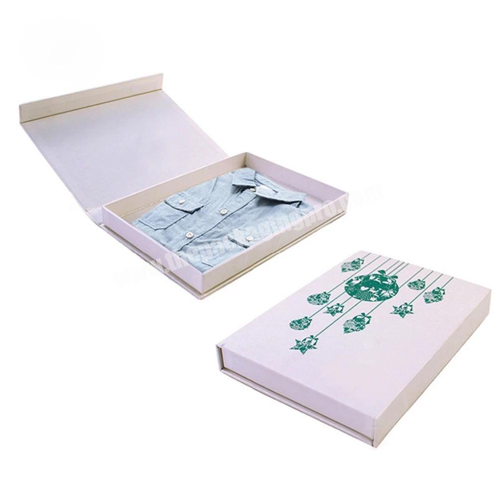 New customized cardboard luxury gift packaging folding gift box for cloth packaging