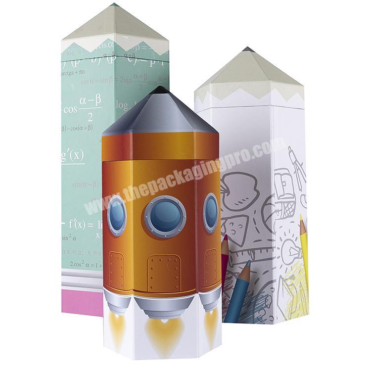 New Design Attractive Design Paper Box Manufacturer Special Gift Box Cardboard Kid Fancy Paper Pen Box