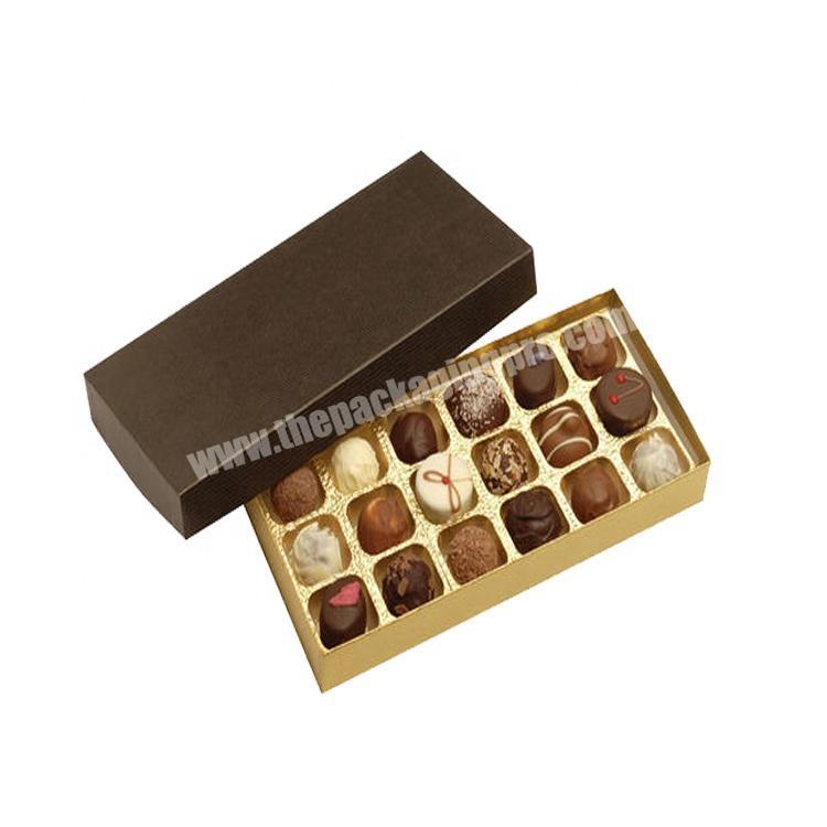 new design black chocolate box packaging