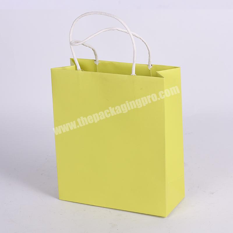 New Design Clothing Paper Shopping Bag With Twisted Handle