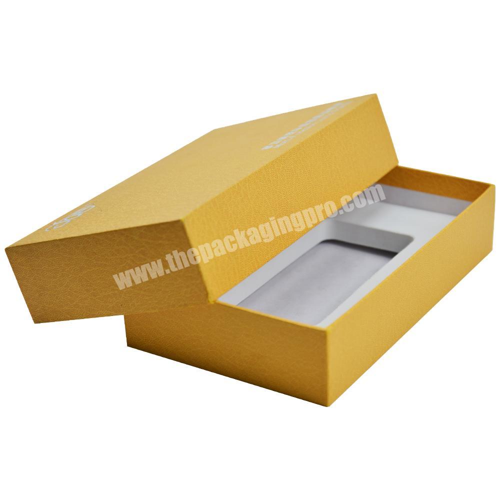 new design Custom Fency Paper Cardboard Packaging Box with EVA Foam Insert lid and base packaging box
