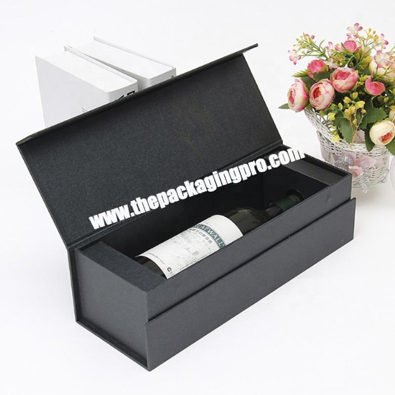 New Design Custom single Bottle Cardboard Kraft Paper Corrugated Cardboard Gift Packaging Wine Box