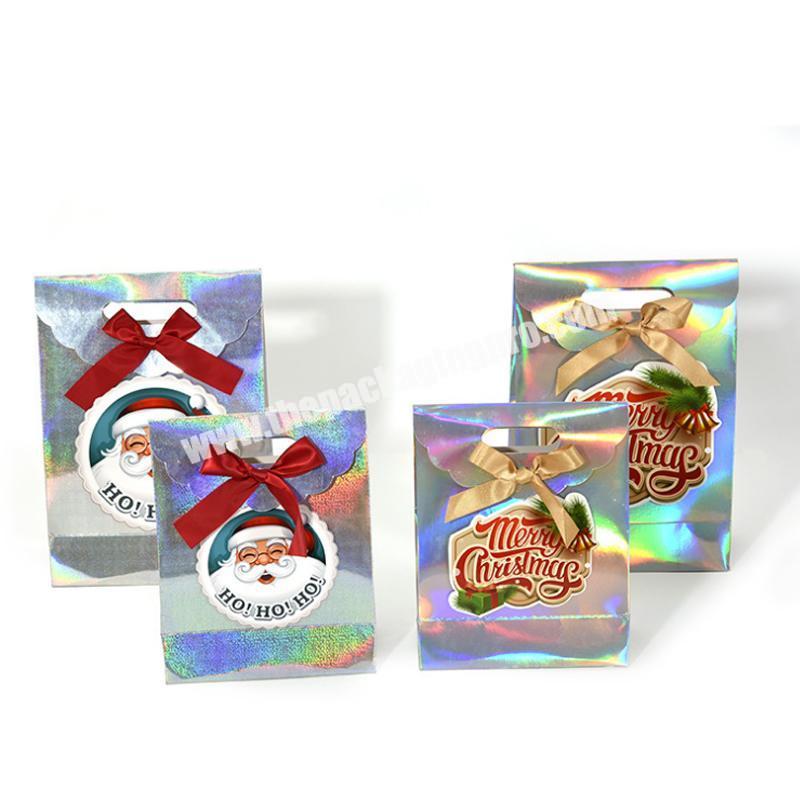 New design eco- friendly paper Christmas felt gift bag wholesale
