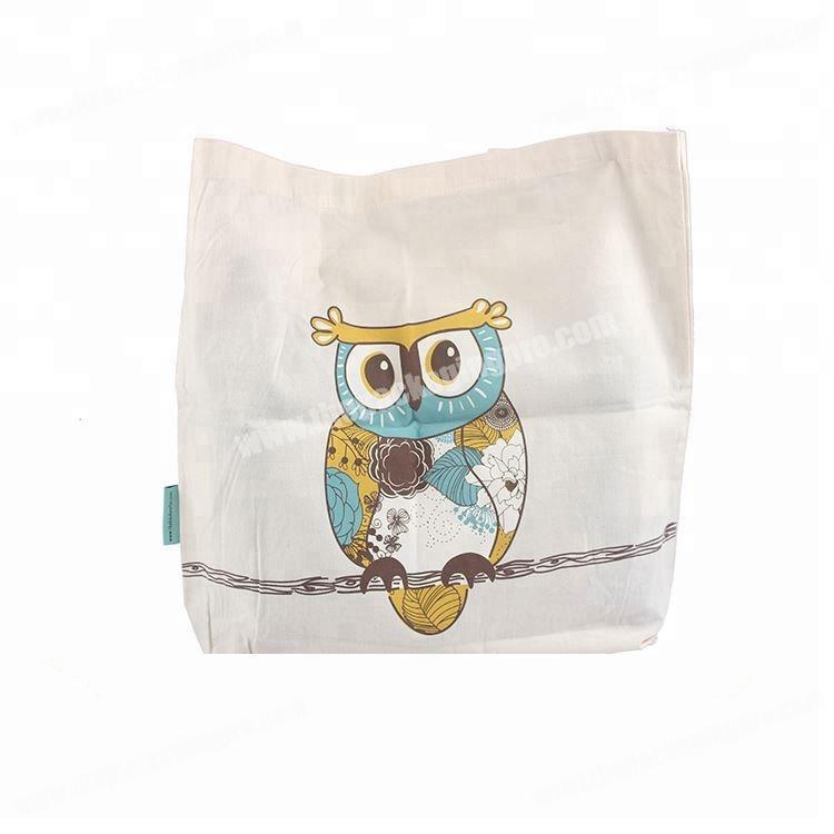 New design fashion customized printed tote promotional durable cotton canvas handle bag