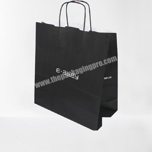 New Design Fashion Kraft paper bag with ribbon