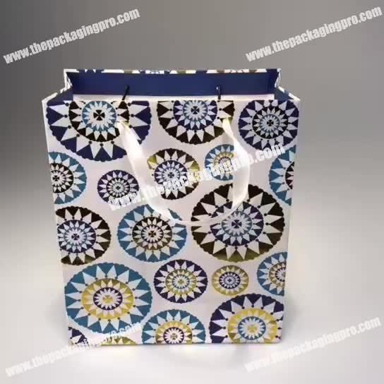 new design handmade elegant high quality customizable paper shopping bags
