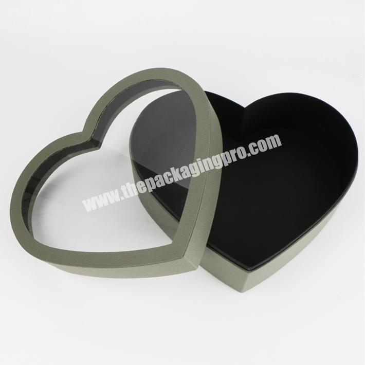 New design heart style pvc window flower boxes packing