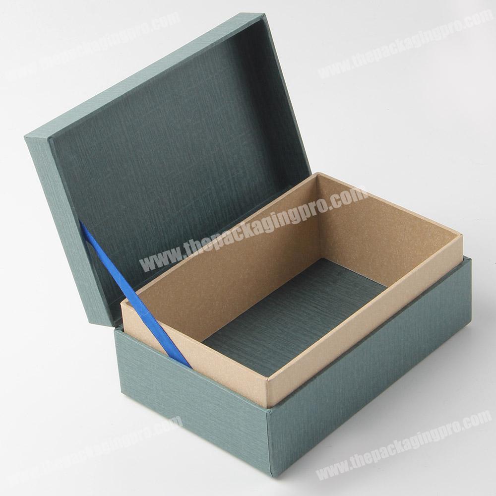 New design high quality fancy paper premium flip top square elegant customised gift box