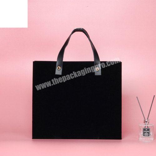 New Design Hot Party Black Luxury Custom Logo Gift Bags Drawstring For Wholesale