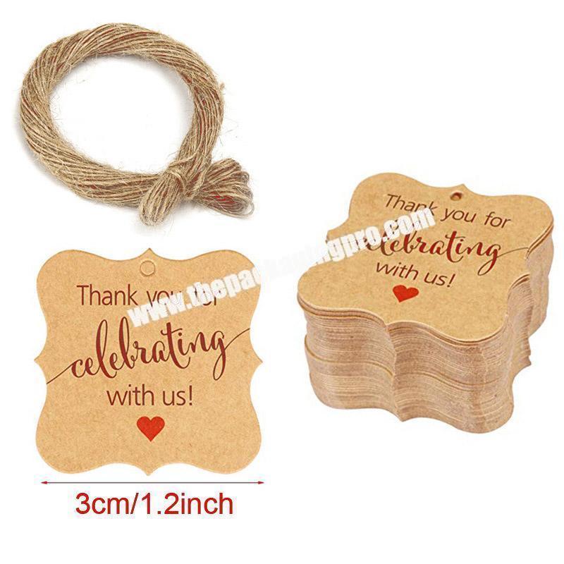 New Design Hot Sale Kraft Paper PrintingPackaging Thank You Sticker Product Label Stickers Custom