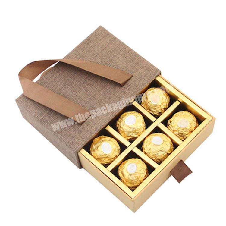 New Design Luxury Chocolate Strawberry Boxes Custom LOGO Paper Slide Boxes Wholesale Food Packaging Paper Box