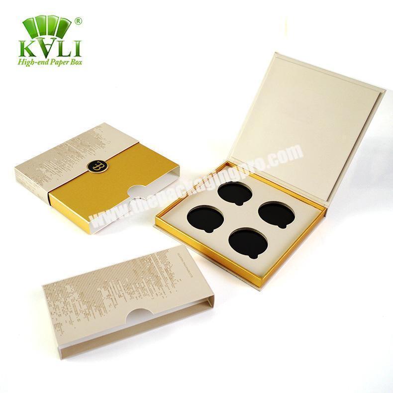 New design  magnetic paperboard custom square 36mm eyeshadow palette packaging