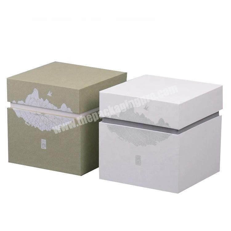 New Design Packaging Color Print Tea Box with Lid and Base Packing Box