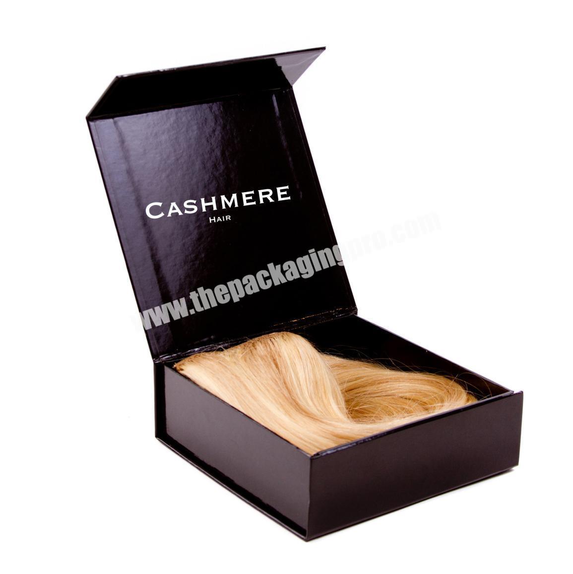New Design Personalized Printed Cardboard Hair Extension Weave Luxury Gift Custom Wig Packaging Box