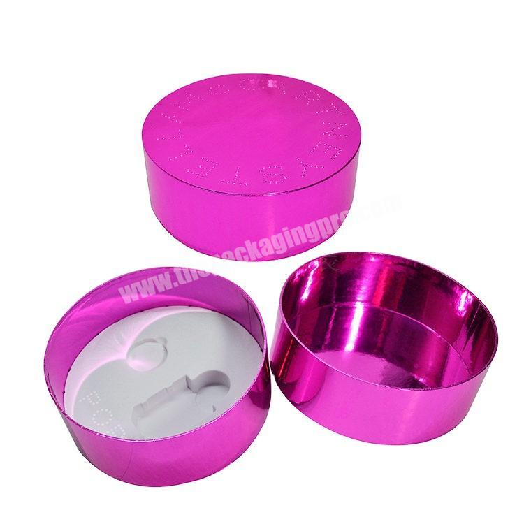 New Design  Round paper packaging light color paper box Perfume Packaging Boxes For small Perfume Bottles