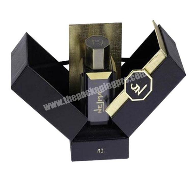New Design space saving luxury perfume box foldable carton gift craft paper box
