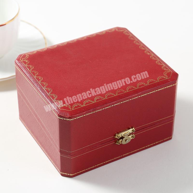 New design Watch Box Leather Display Box Custom LOGO Packing Gift Box for Jewelry