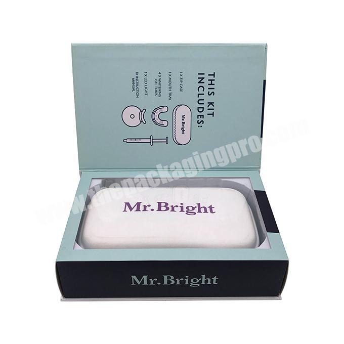 New design wholesale black small gift box for earrings white magnetic packaging