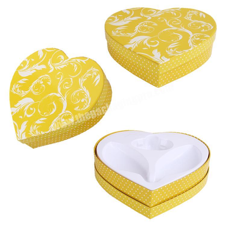 New heart shaped love box for rose packaging customized