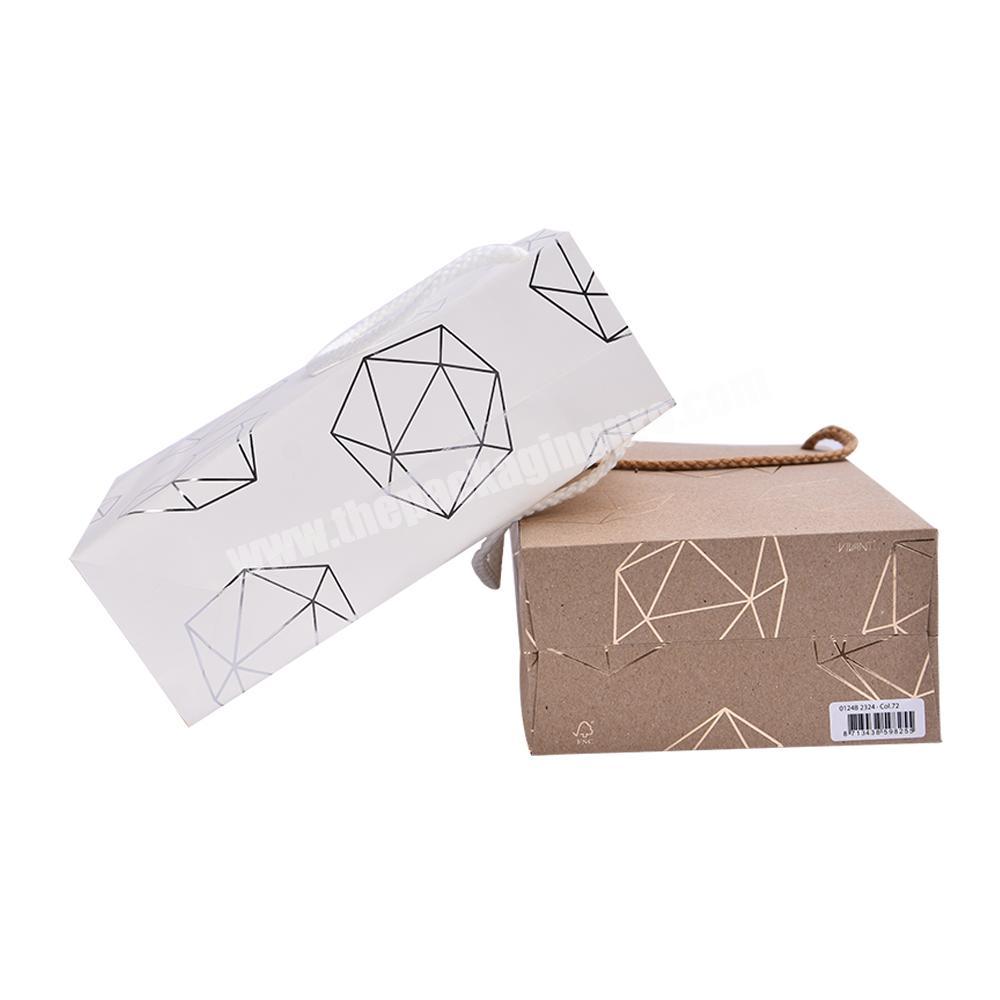 new kids small paper gift packaging bag with logo print