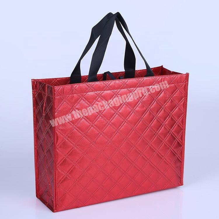 New laser waterproof coated non-woven fabric clothing gift universal handbag