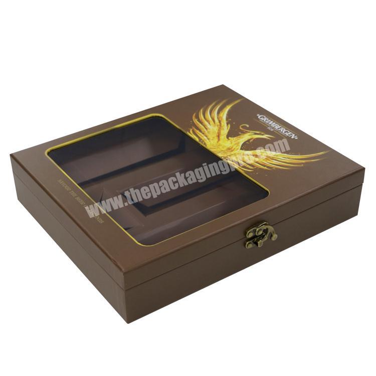 New luxury beauty colour special Cardboard Gift Box and paper bag set For bottle Luxury paper box packaging with tray