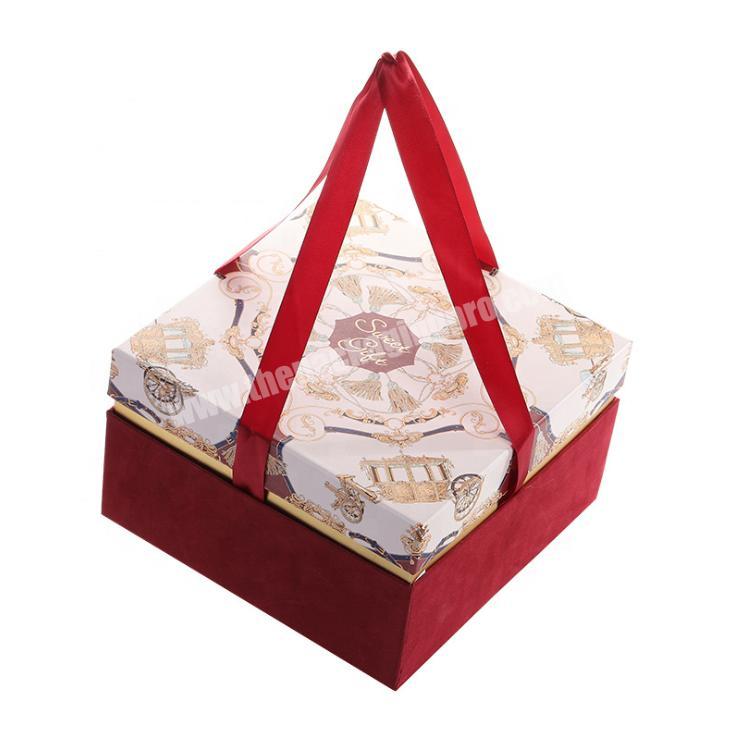 New manufacturer custom portable square gift box luxury bridesmaid gift box bridal shower gift box