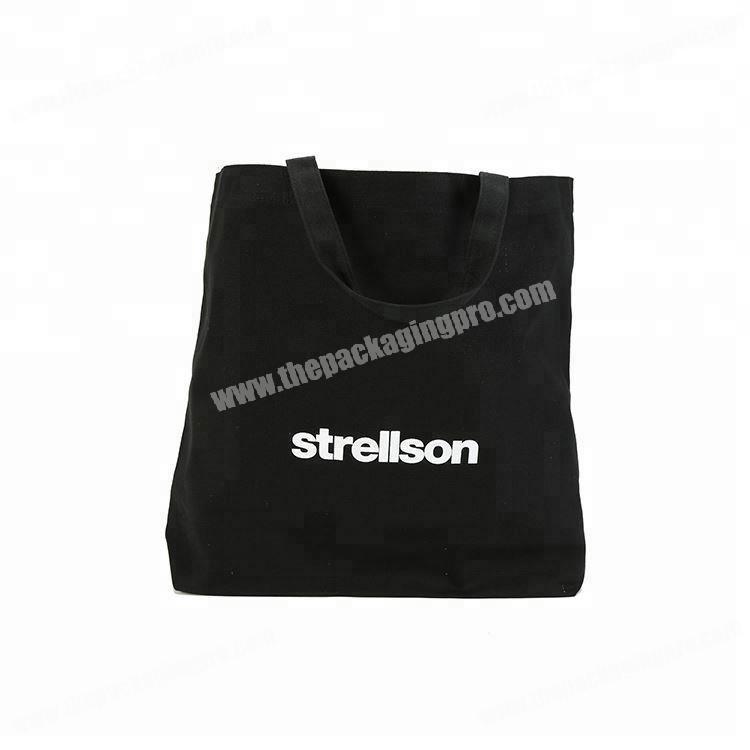 New product black eco bag cotton reusable custom reusable bags for packaging
