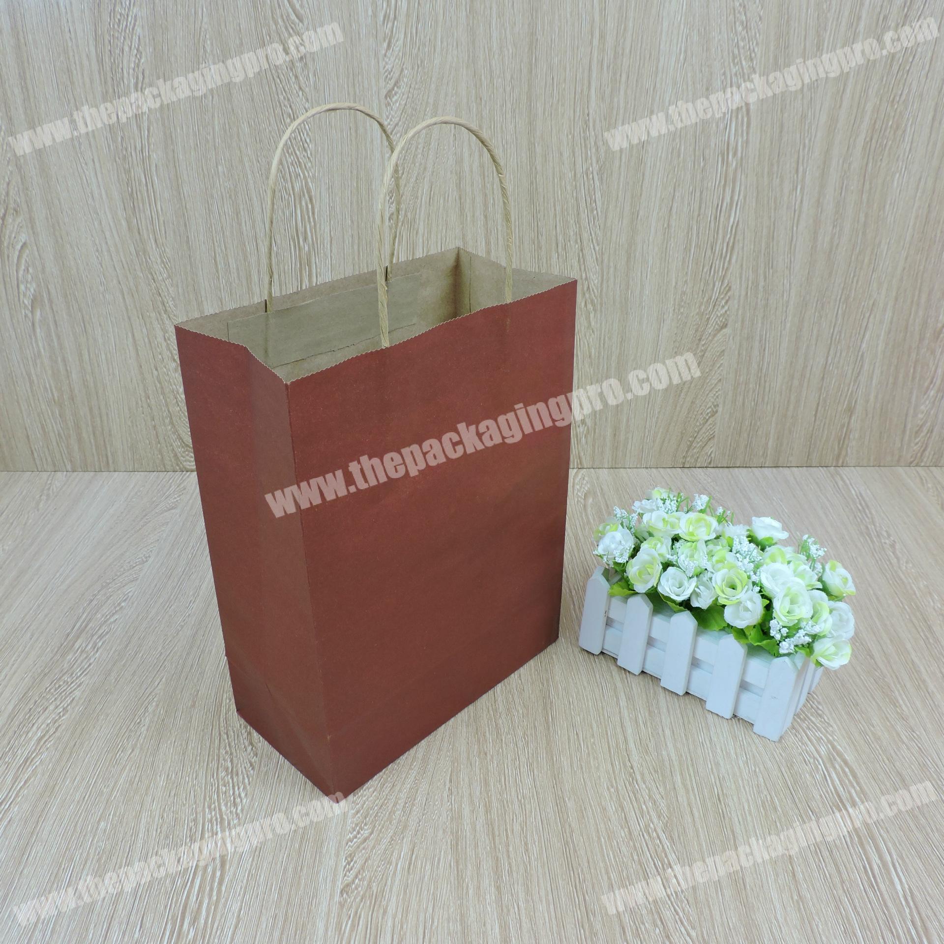 New product clothes food gift package kraft paper bag custom print