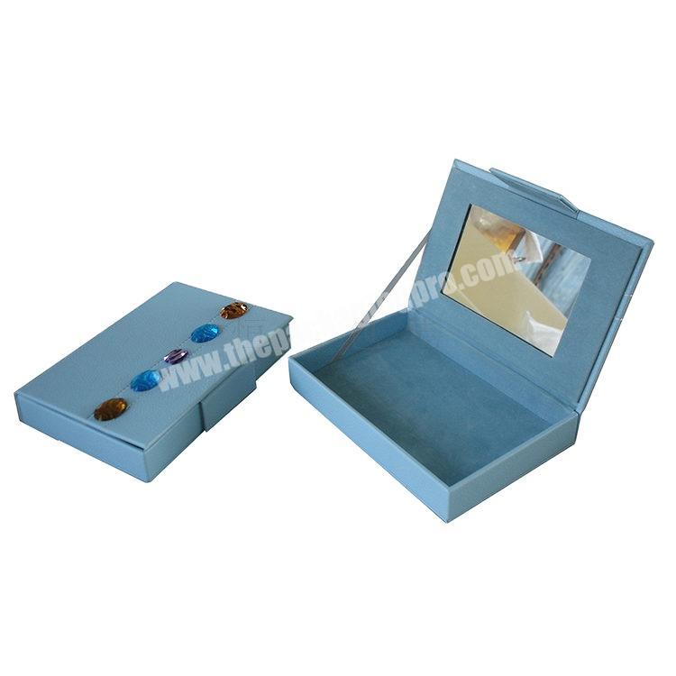 new product Cosmetic high quality blue Cosmetic empty woman cosmetic Packaging box