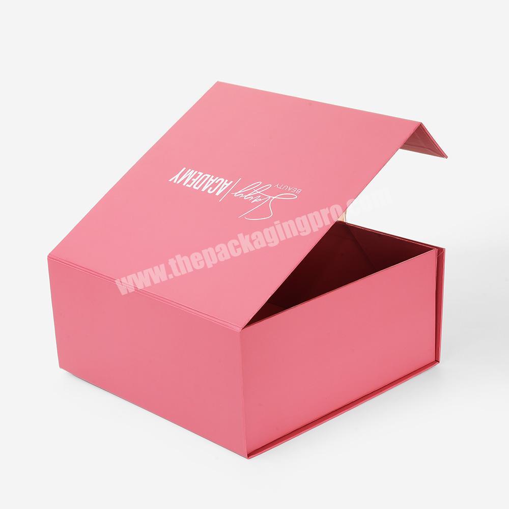 New Product Premium Luxury Pink Gift Packaging Box for Silk Pillowcase Packaging Boxes
