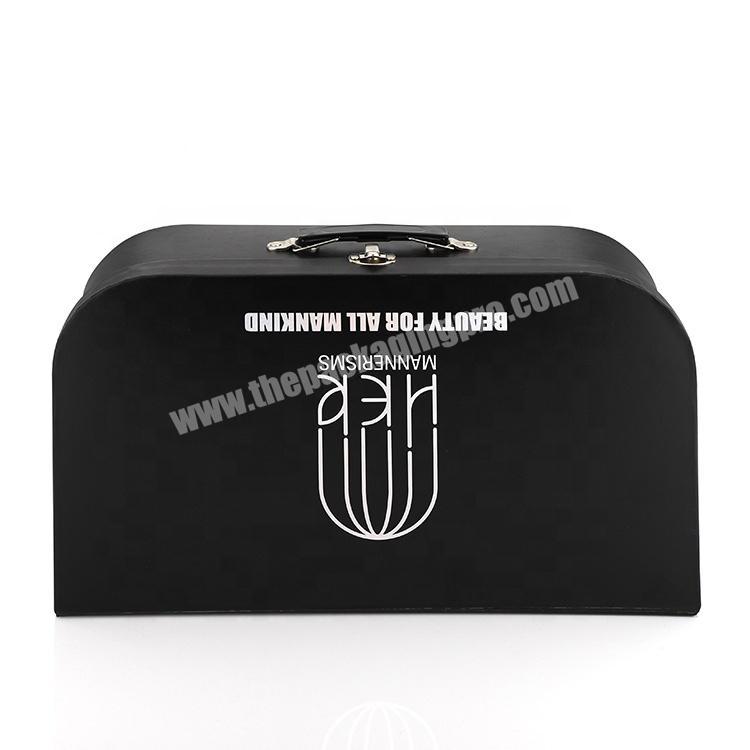 New Promotion Free Sample Black Suitcase Style Gift Hamper Box