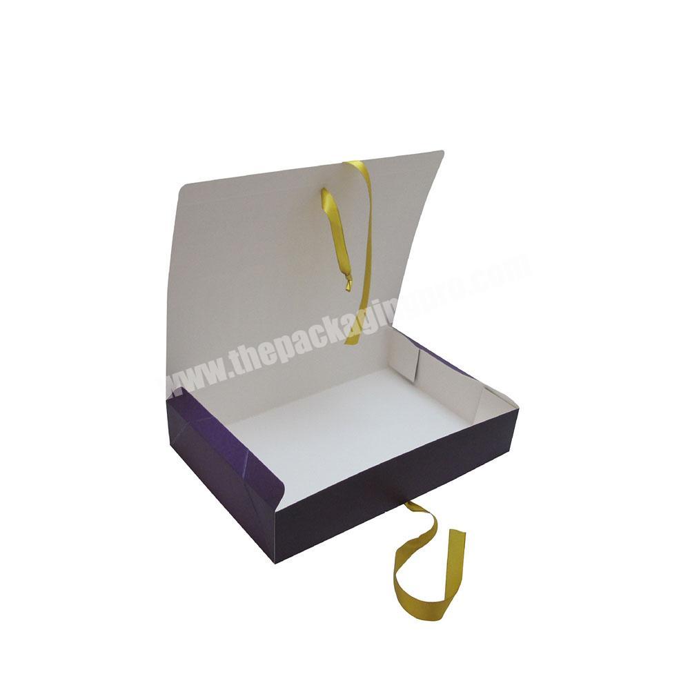 New Style Cardboard High Quality Custom Logo Printed Shipping Hair Customized Boxes Packaging With Ribbon For Hair