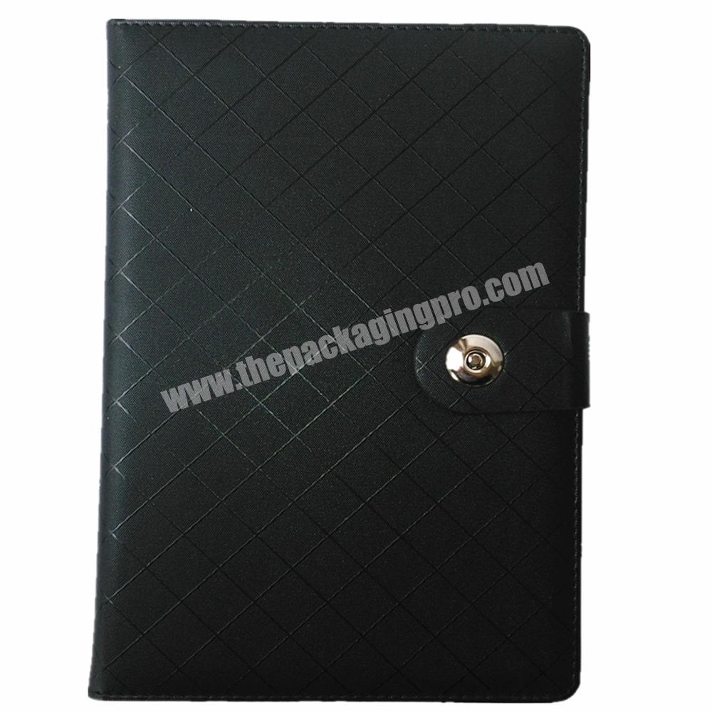 New Style Designed Leather Journal Leather Embossed Logo Notebook With Buckle