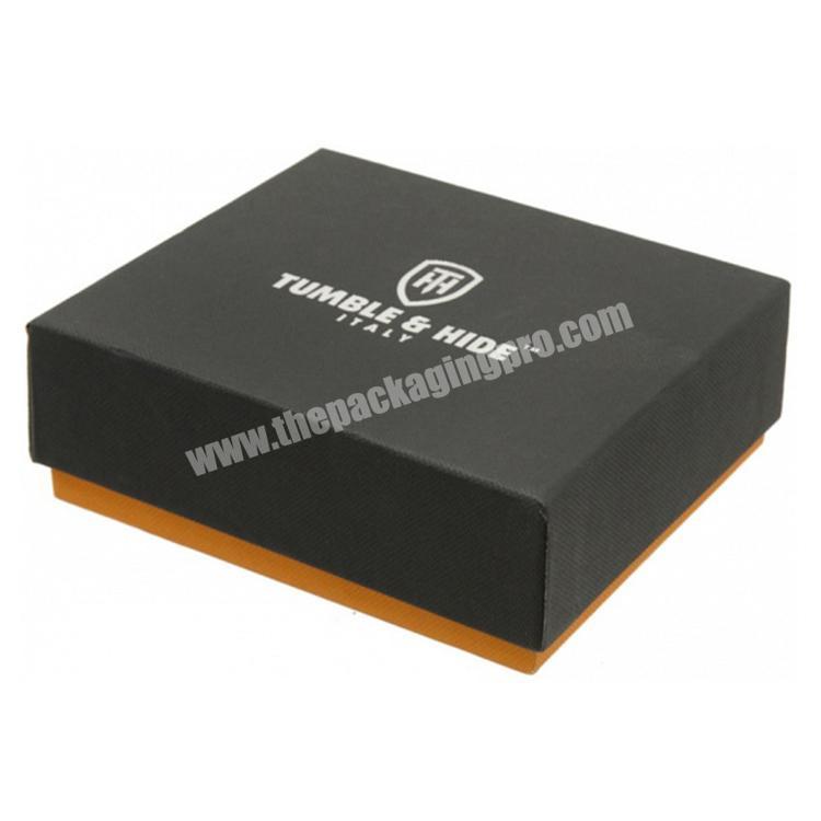 New style square cardboard gift box for wallets