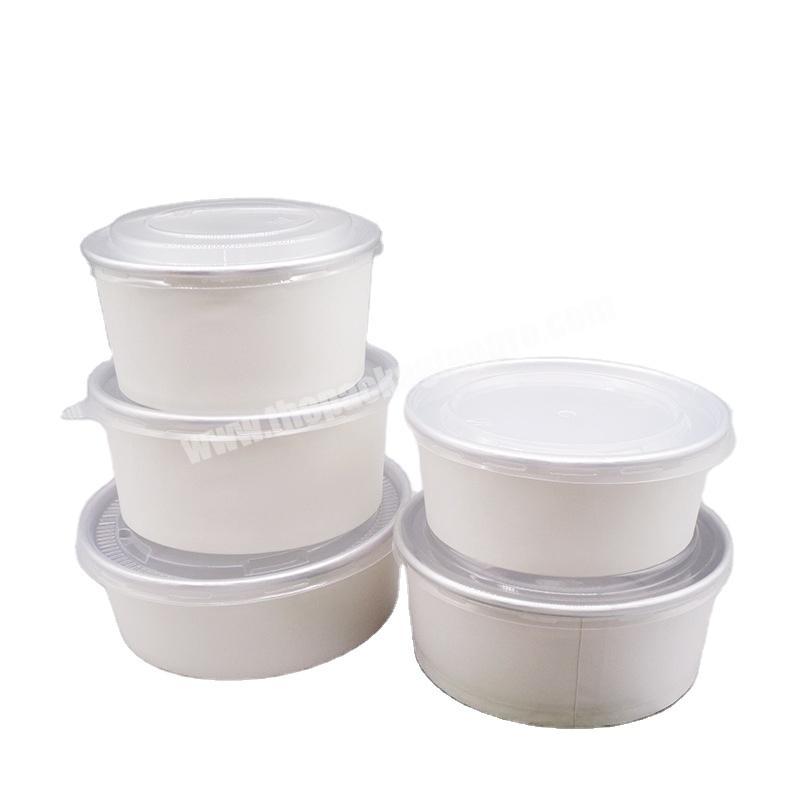 Newest craft paper bowls frozen paper bowl kraft paper salad bowl with reasonable price