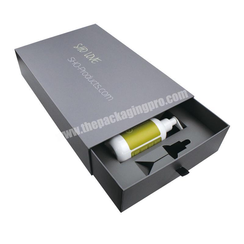 Newest Design Slide Packaging Ribbon Cosmetic Gift Box