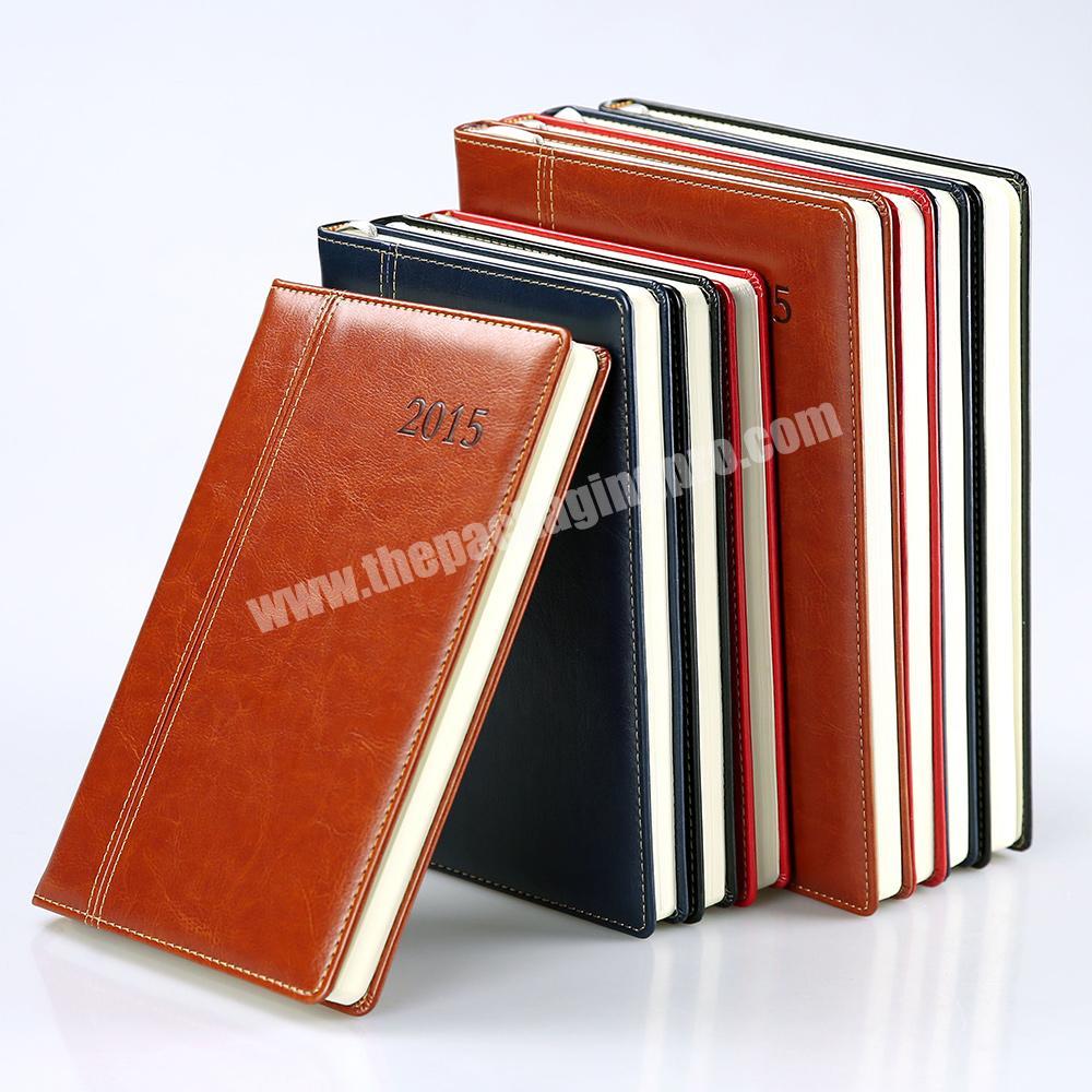 Nice quality PU Leather Notebook Custom Diary Printing Hardcover Journal For Stationary