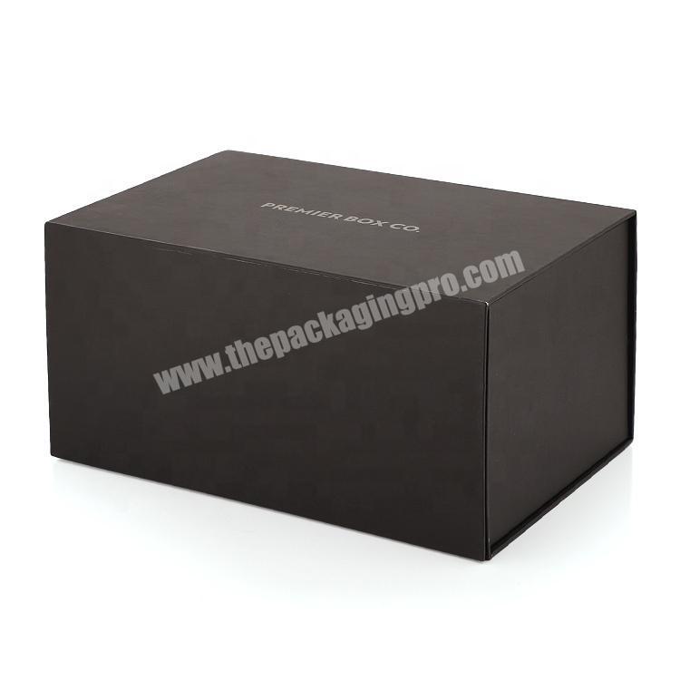 No Minimum Free Sample Office Rigid Black Hair Extension Packaging Box